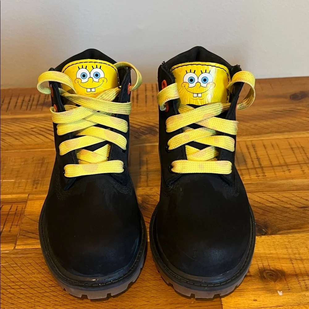 Timberland X Boys SpongeBob SquarePants Boot Multicolor Black Waterproof